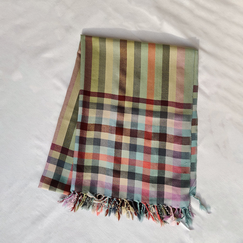 Multicolor Handwoven Merino Wool Stole