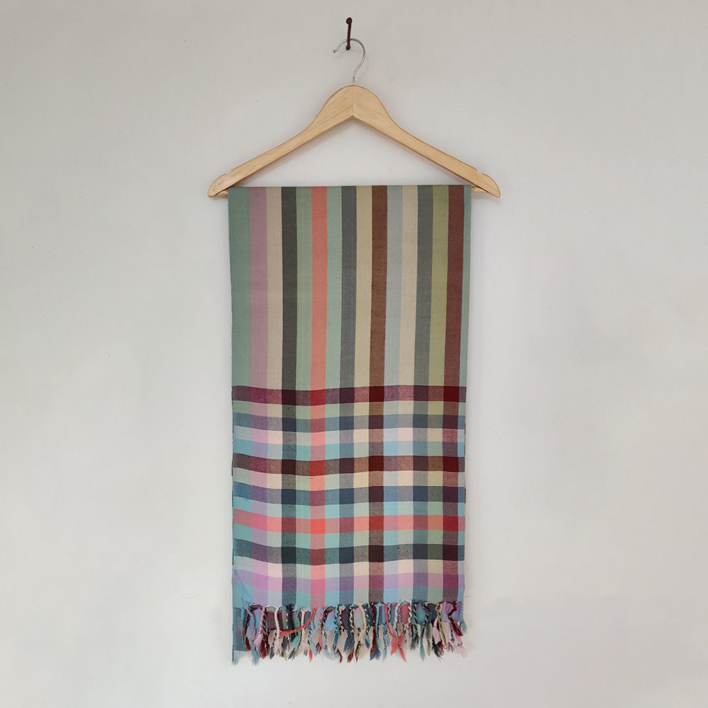 Multicolor Handwoven Merino Wool Stole