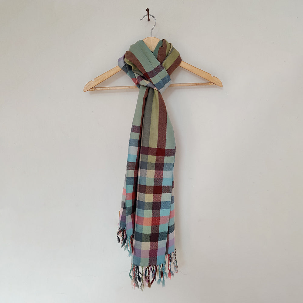 Multicolor Handwoven Merino Wool Stole