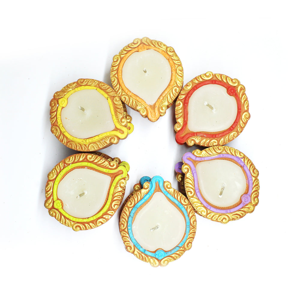 Wax Filled Diyas Set