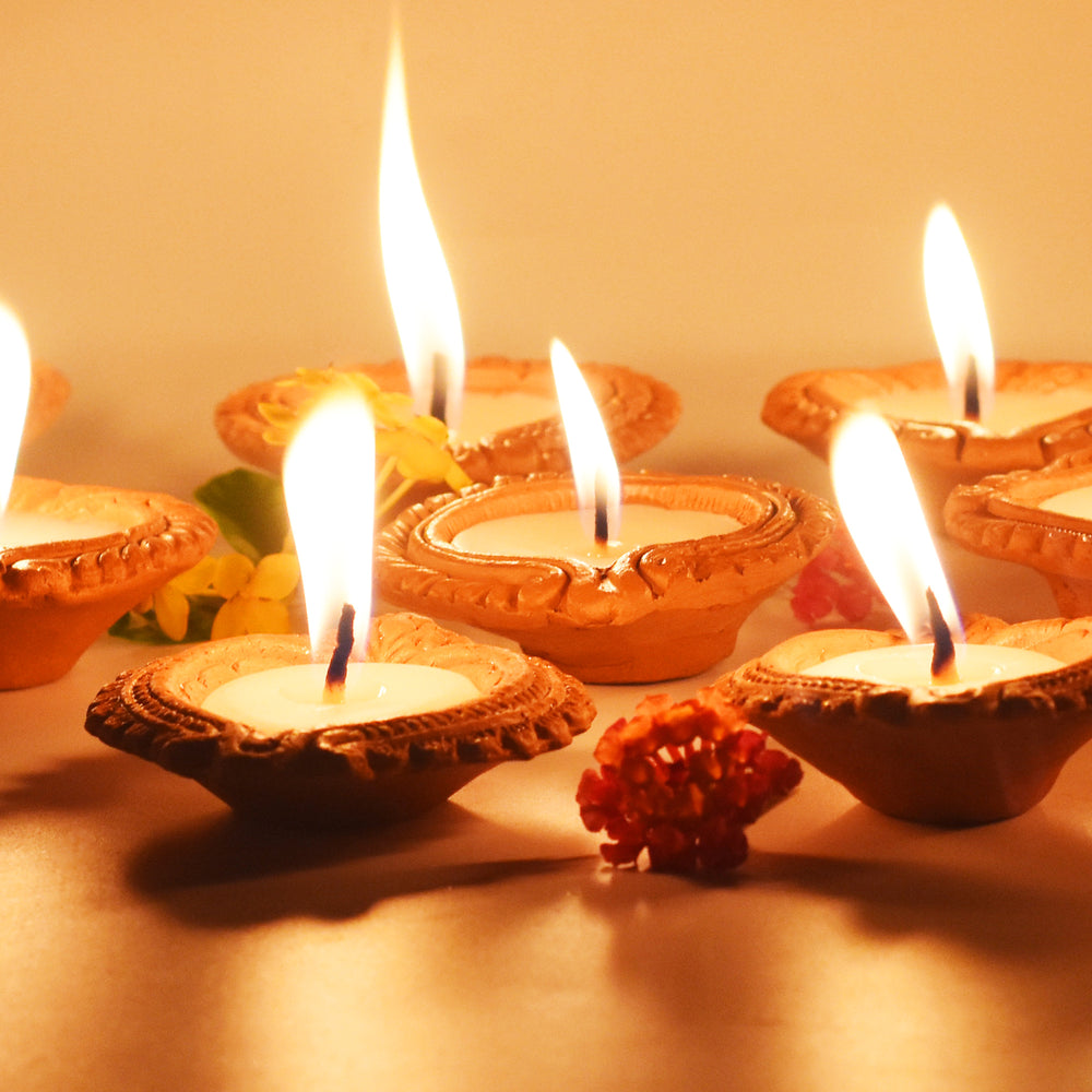 Wax Filled Candles Set 