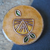 Handcrafted Nimbuzz Copper Enamel Lapel Pin