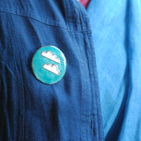 Handcrafted Baadal Copper Enamel Lapel Pin