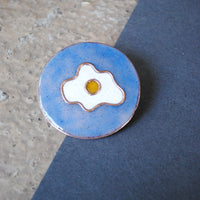 Handcrafted Ande ka Funda Copper Enamel Lapel Pin