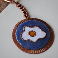 Handcrafted Ande ka Funda Copper Enamel Keychain