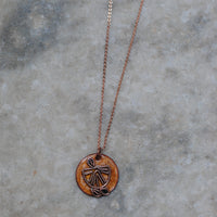 Handcrafted Nimbuzz Copper Enamel Pendant