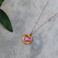 Handcrafted Dil Copper Enamel Pendant