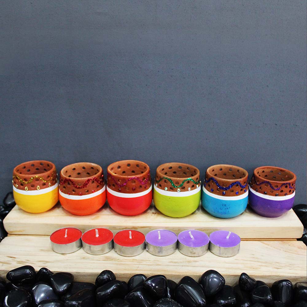 tealight candle holder set 