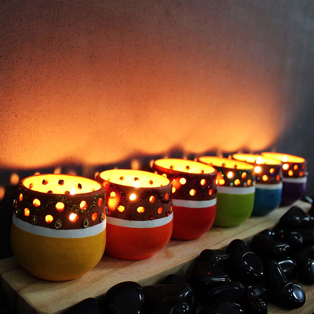 tealight candle holder set 