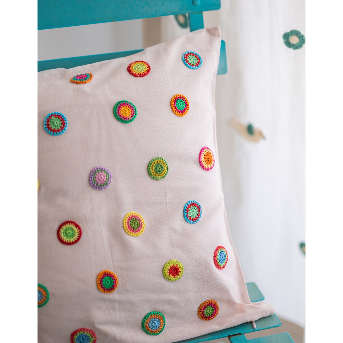 Prakriti Cushion Cover ~ Spring Drops