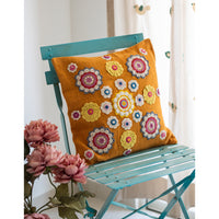 Prakriti Cushion Cover ~ Mustard Mandalas