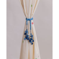 Curtain Tie Backs (Set of 2) ~ Kono Blue Bougainvillea Flowers Set