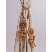 Curtain Tie Backs (Set of 2) ~ Kono Copper Tikki & Beads