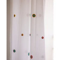 Prakriti Door Curtain ~ Mandala White