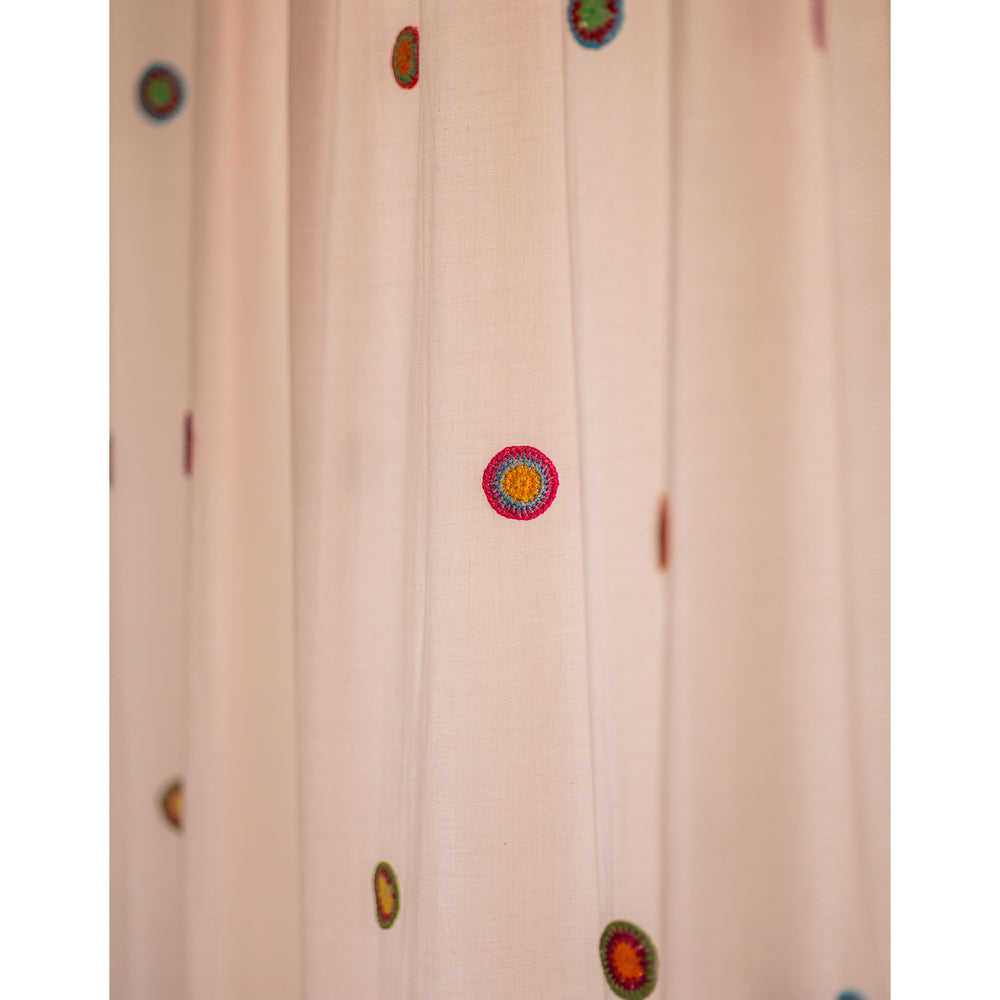 Prakriti Door Curtain ~ Mandala ~ Dusty Pink