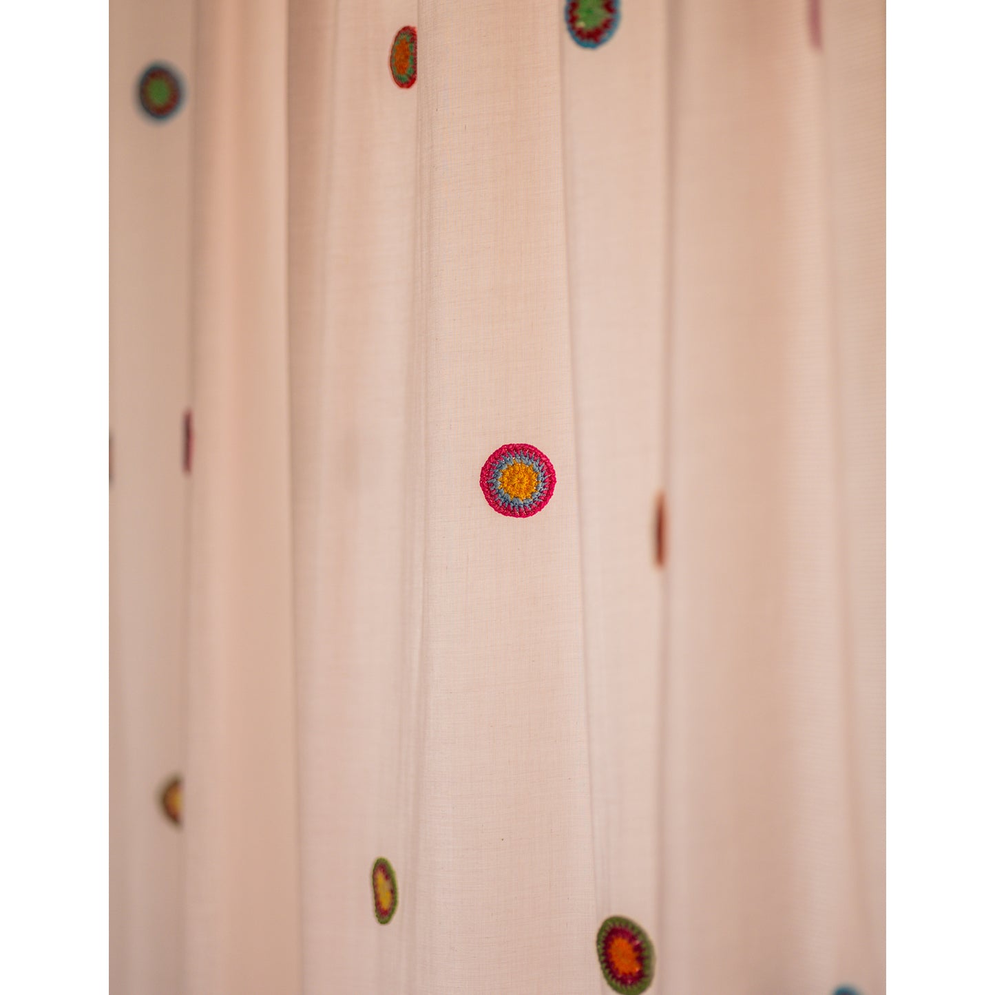 Prakriti Door Curtain ~ Mandala ~ Dusty Pink