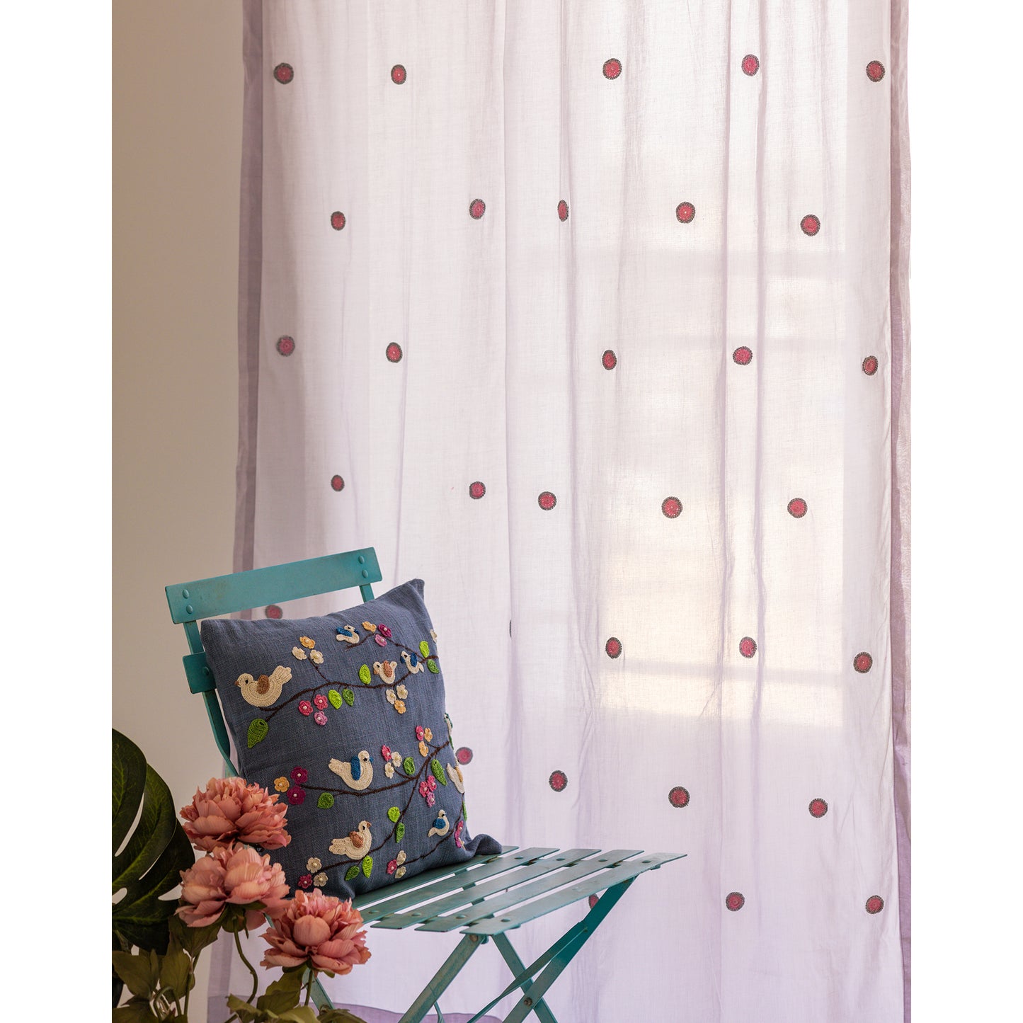 Prakriti Door Curtain ~ Mandala ~ Mauve