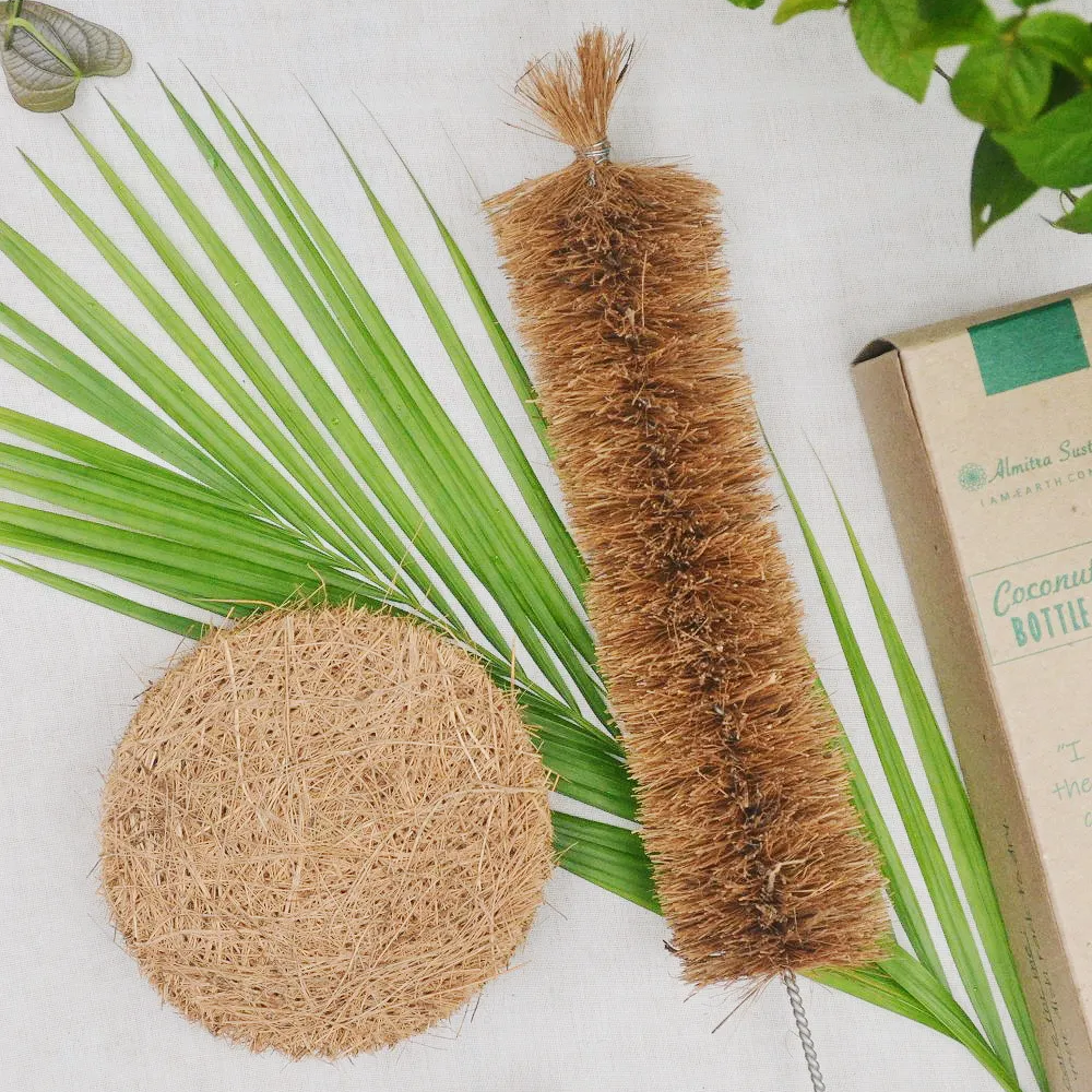 Coir Scrub and Bottle cleaner
