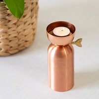 copper candle holder 