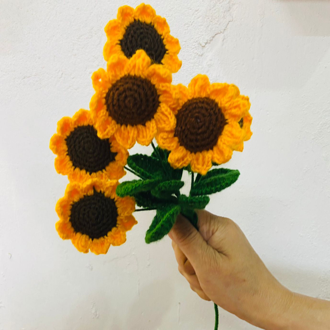 Handmade Flower Bunch Set Of 6 Sunflower