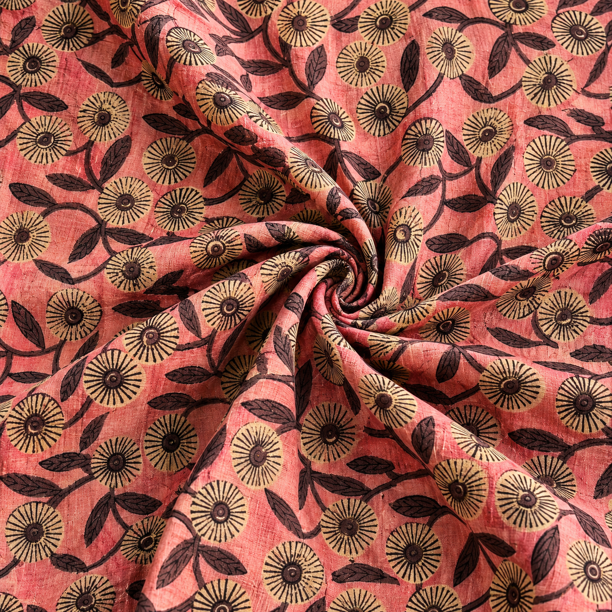 Pomegranate Peel Hand Block Print Cotton Fabric 08