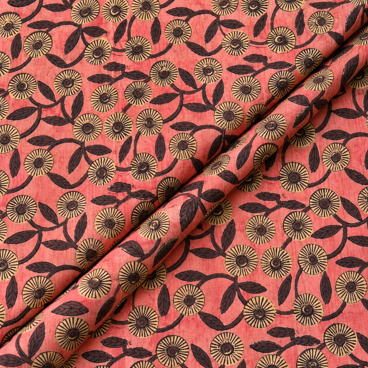 Pomegranate Peel Hand Block Print Cotton Fabric 08