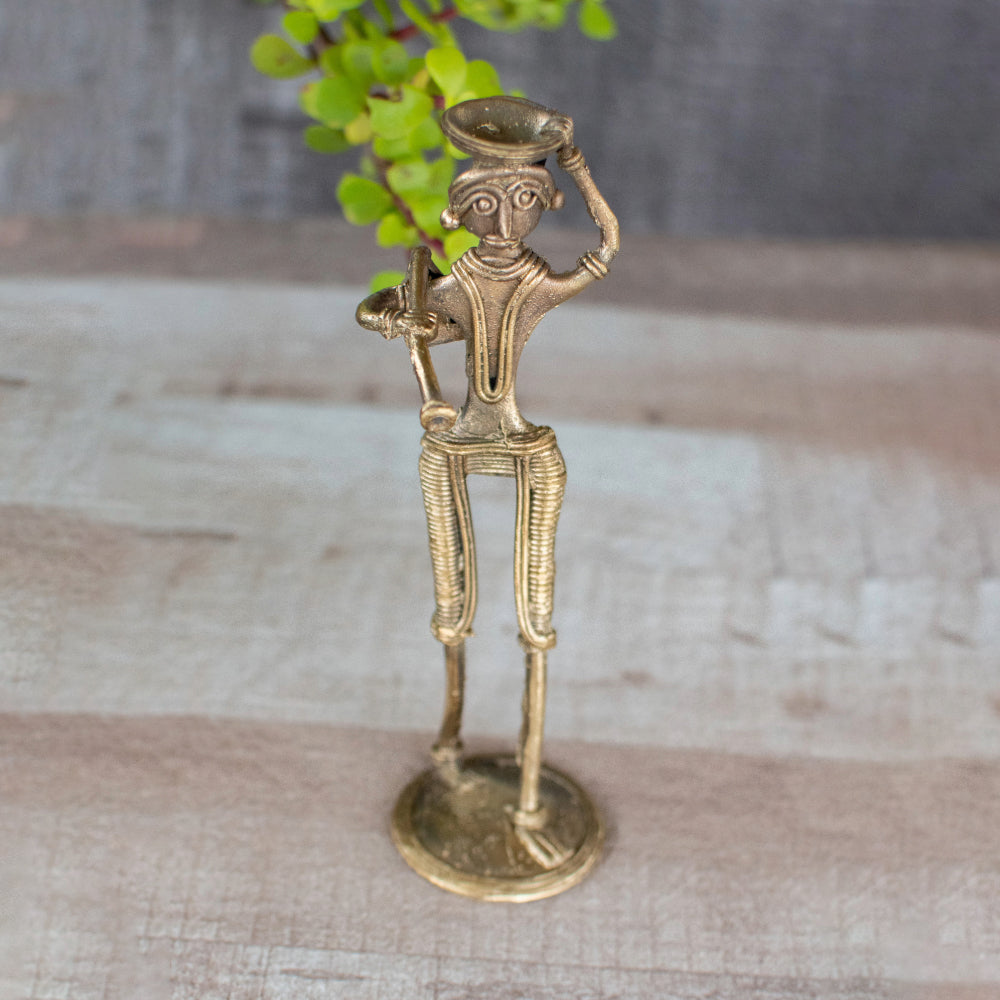 Dhokra Art Brass Metal Farmer