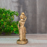 Dhokra Art Brass Metal Farmer Woman