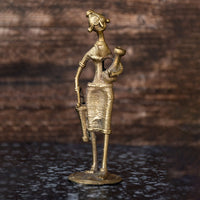 Dhokra Art Brass Metal Woman