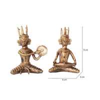 Dhokra Art Brass Metal Musician (set of 2)