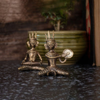 Dhokra Art Brass Metal Musician (set of 2)