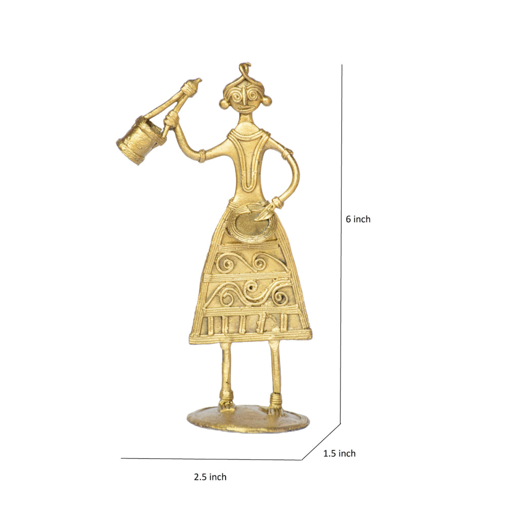 Dhokra Art Brass Metal Baul