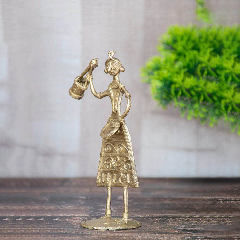 Dhokra Art Brass Metal Baul