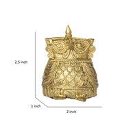 Dhokra Art Brass Metal Owl Vastu Showpiece