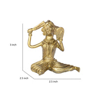 Dhokra Art Brass Metal Woman combing Hair