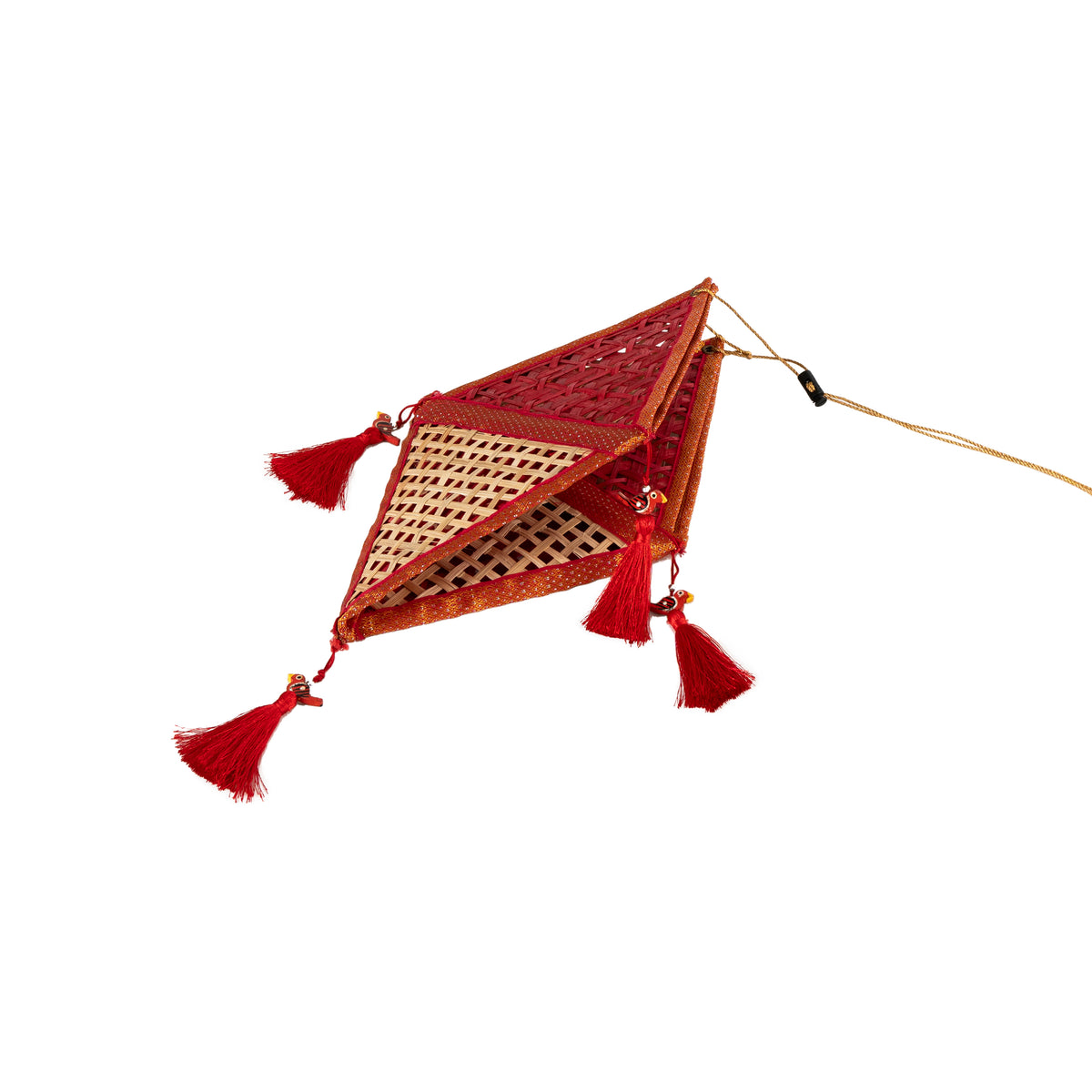 Greenkraft Jhoomar Handcrafted Bamboo Lantern for Home Decor 36