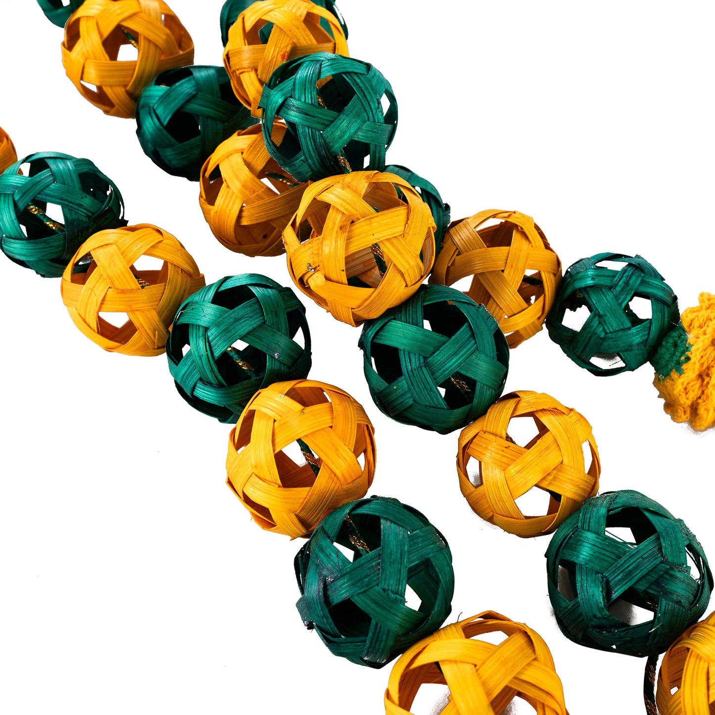 Handcrafted bagh bamboo door hanging for decor (set of 2)