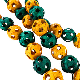 Handcrafted bagh bamboo door hanging for decor (set of 2)