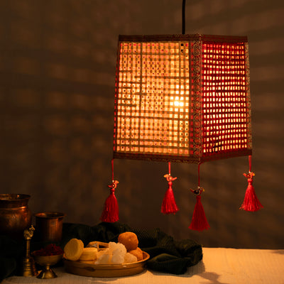 Greenkraft Leela Handcrafted Bamboo Lantern for Home Decor 37