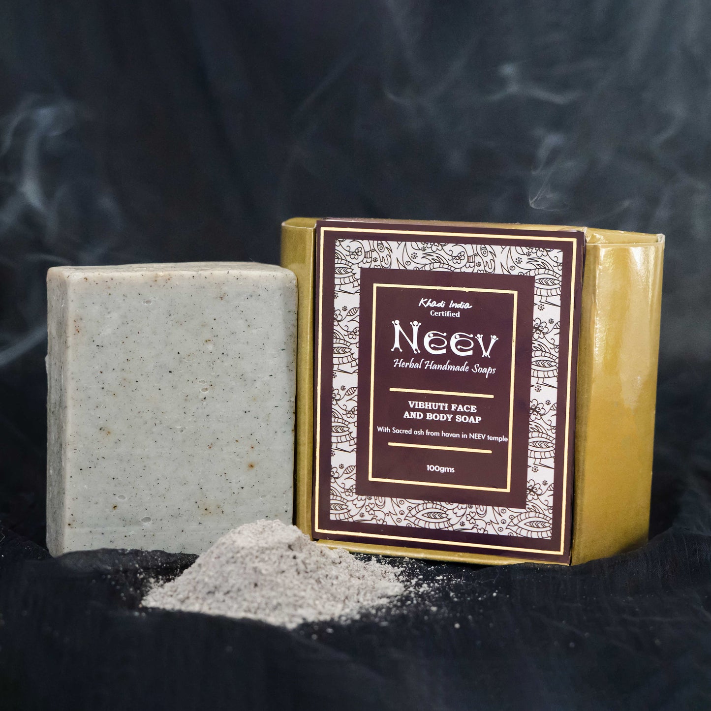Vibhuti Face And Body Soap - With Sacred Ash From Havan In Neev Temple