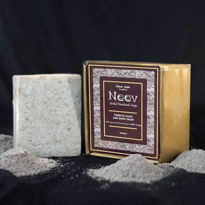 Vibhuti Face And Body Soap - With Sacred Ash From Havan In Neev Temple