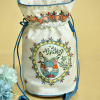 handpainted potli bag