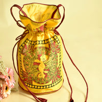 handpainted potli bag