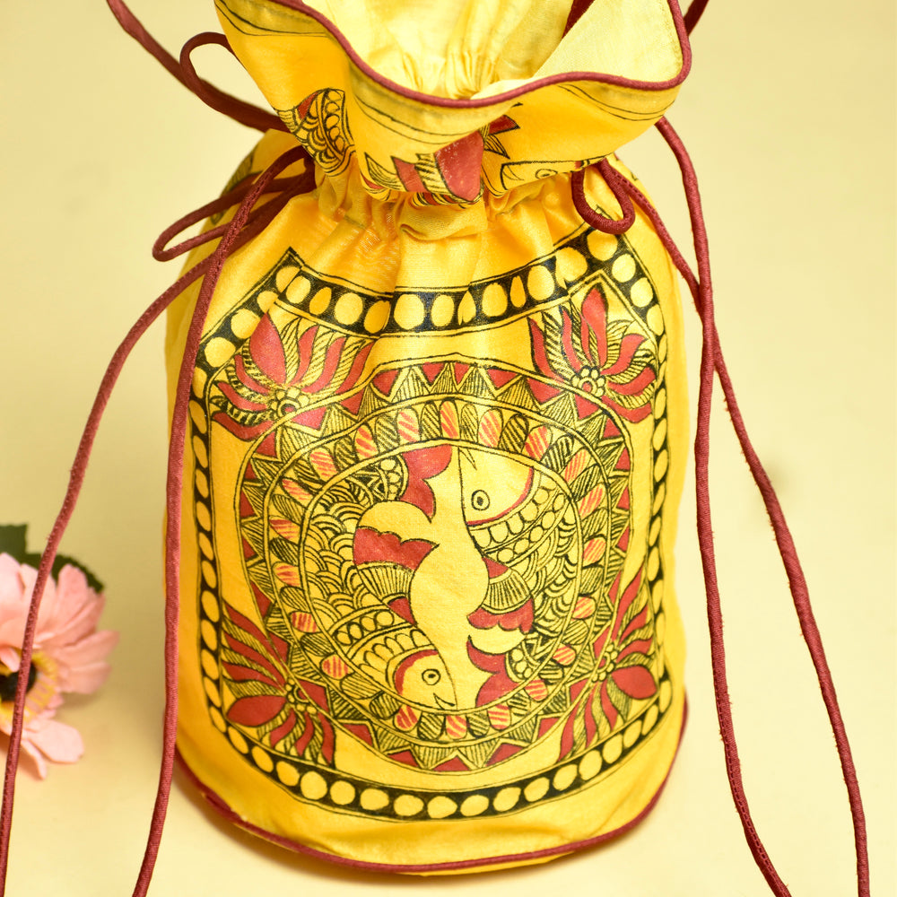 handpainted potli bag