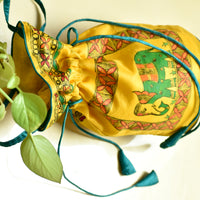 handpainted potli bag