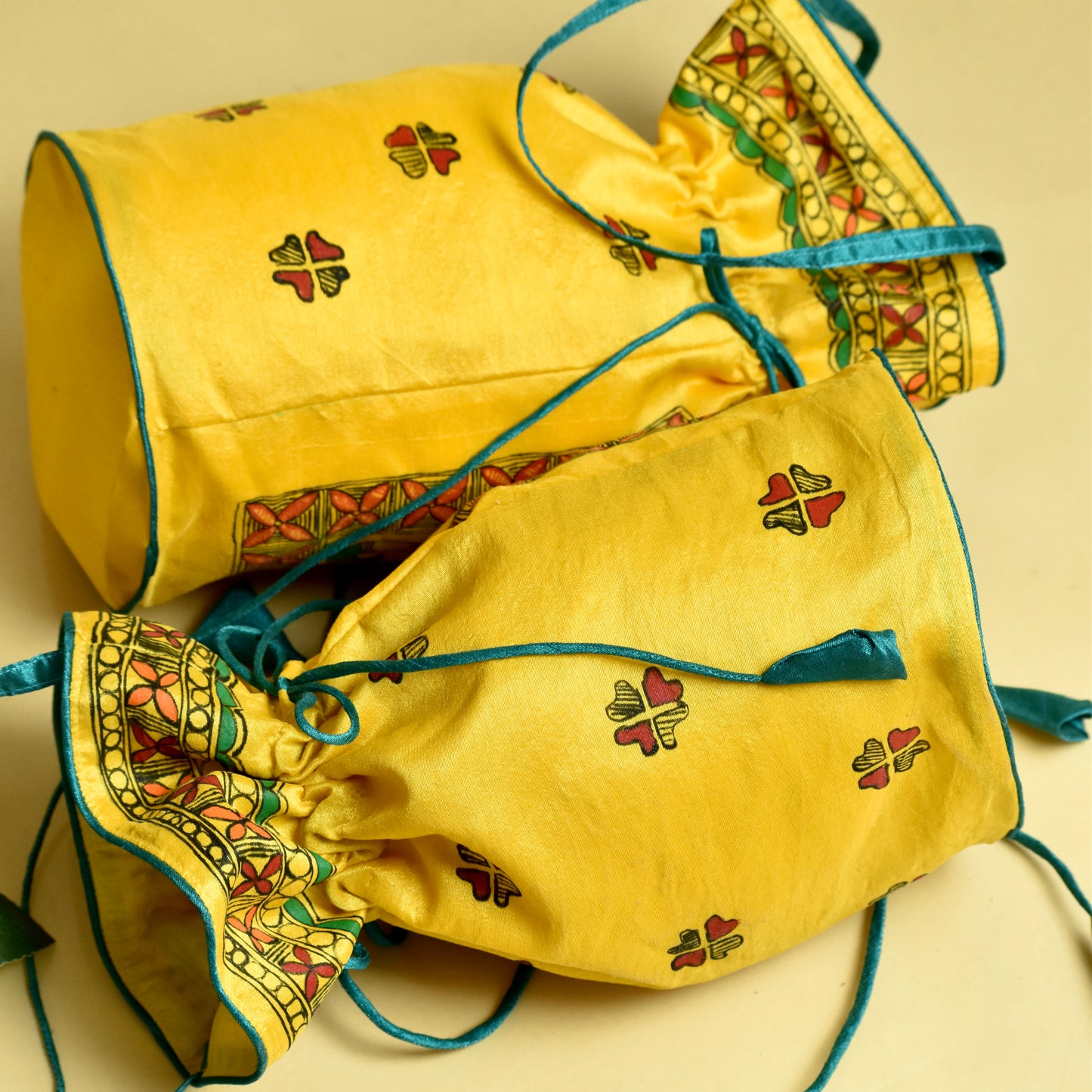 handpainted potli bag