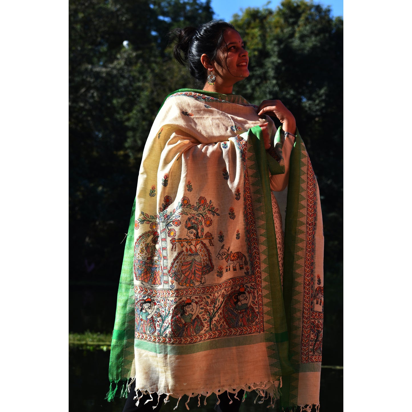 Madhubani Dupatta
