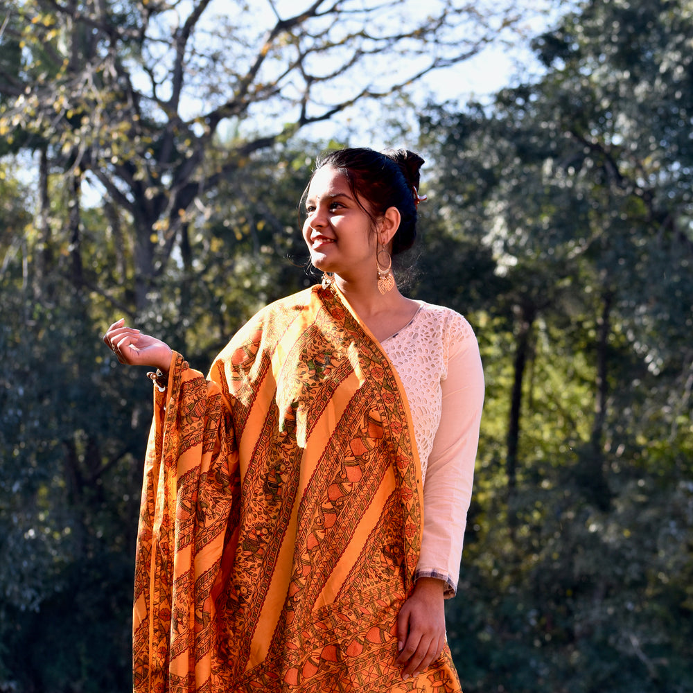 Madhubani Dupatta