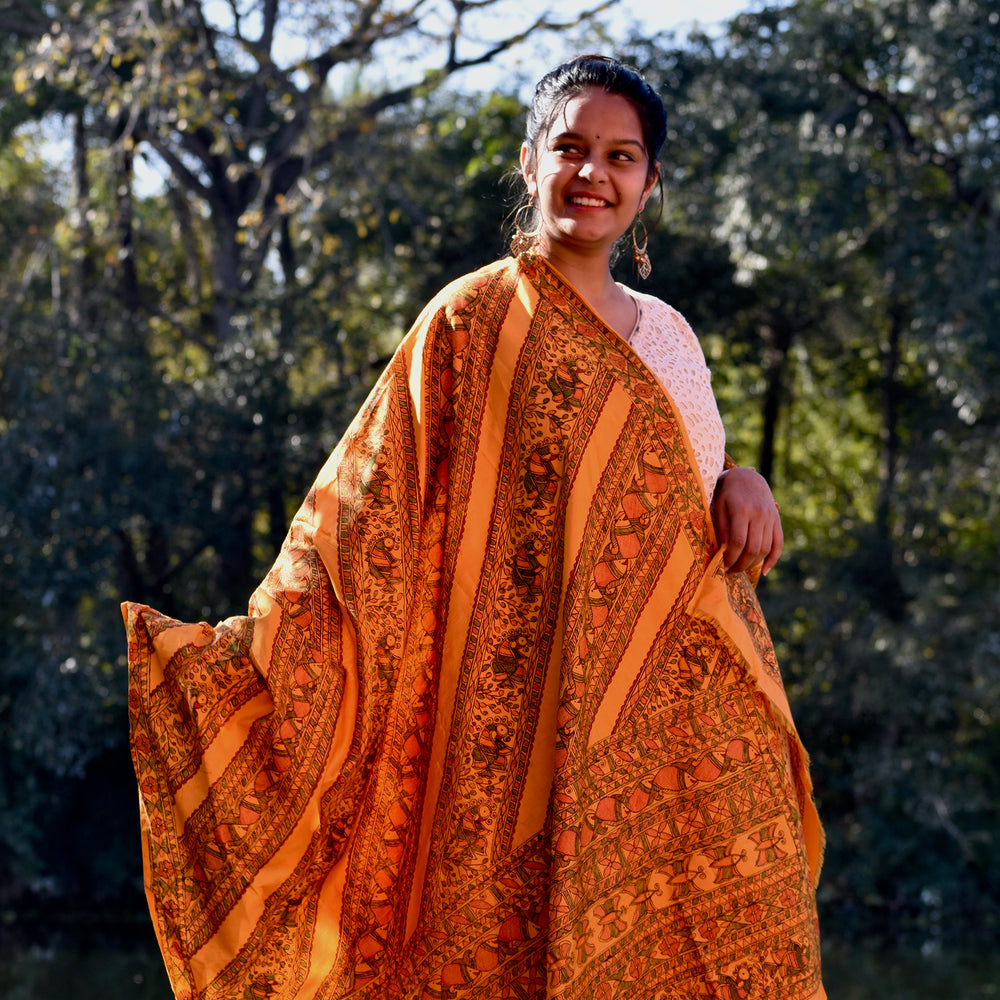 Madhubani Dupatta