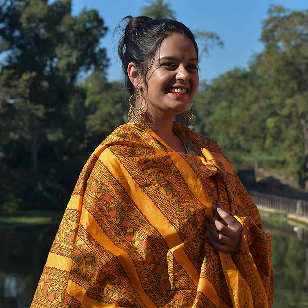 Madhubani Dupatta